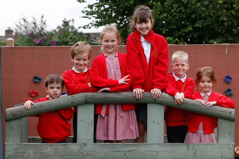 Pictured are some of the pupils at Springhead Primary School in Talke